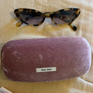 Miu miu tortoise shell cat eye sunglasses